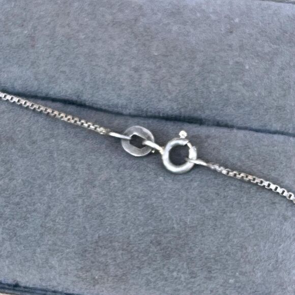 90s Sterling Silver Rhinestone Strawberry Necklace in Sterling Silver Fruit - Picture 8 of 10